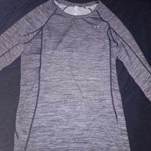 A under Armour grey long sleeve.